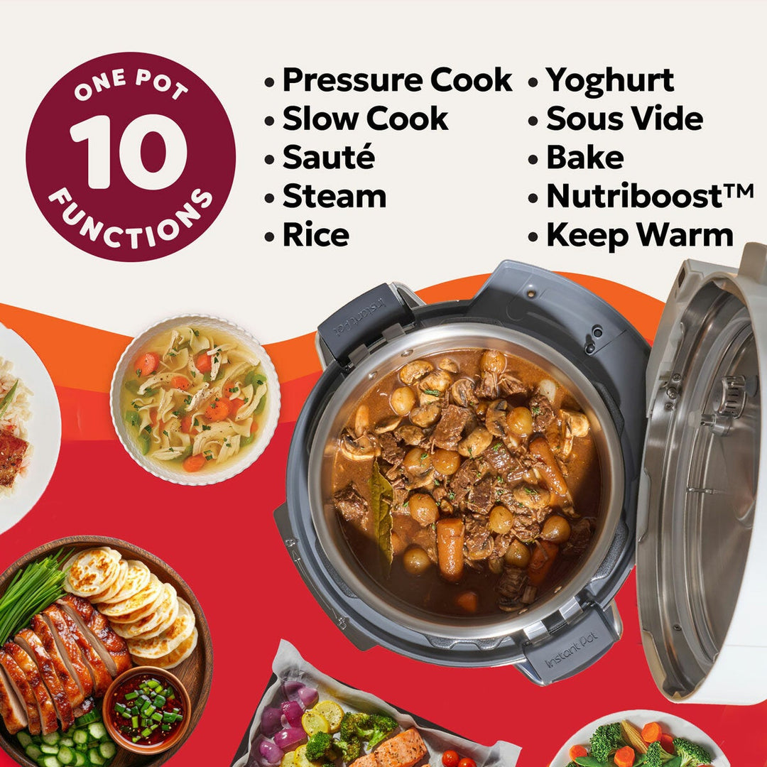 Instant Pot PRO 5.7L 10-in-1 Multicooker in Coconut White