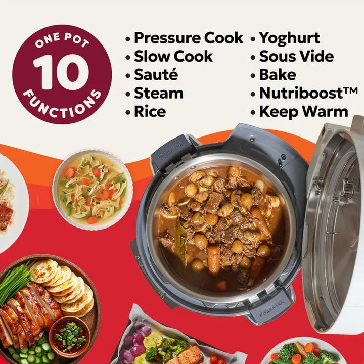 Instant Pot PRO 5.7L 10-in-1 Multicooker in Coconut White