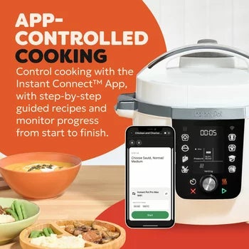 Instant Pot PRO 5.7L 10-in-1 Multicooker in Coconut White