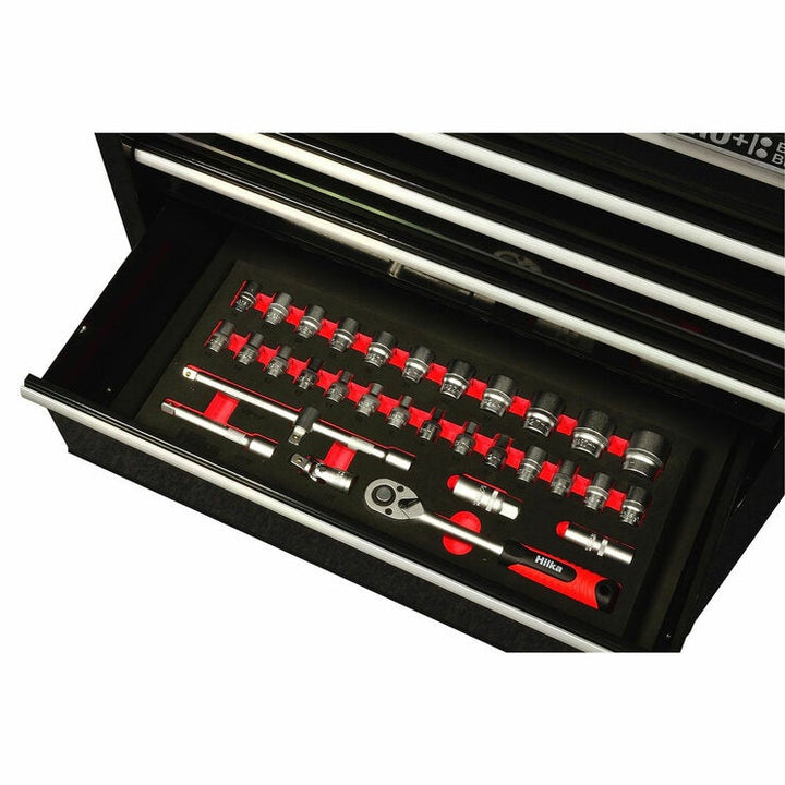 Hilka 186 Piece EVA Kit in HD Pro+ 15-Drawer Chest and Trolley