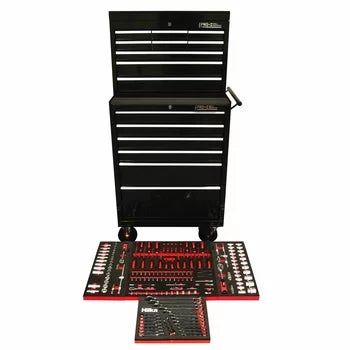 Hilka 186 Piece EVA Kit in HD Pro+ 15-Drawer Chest and Trolley