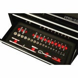 Hilka 186 Piece EVA Kit in HD Pro+ 15-Drawer Chest and Trolley