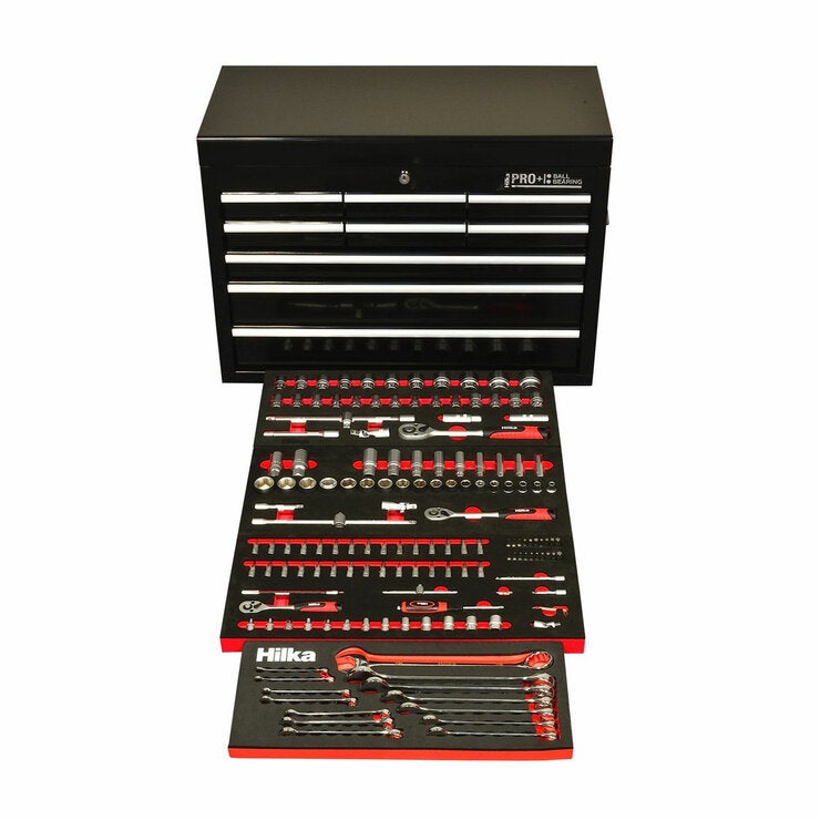 Hilka 156 Piece EVA Kit in HD Pro+ 9-Drawer Chest