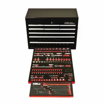Hilka 156 Piece EVA Kit in HD Pro+ 9-Drawer Chest