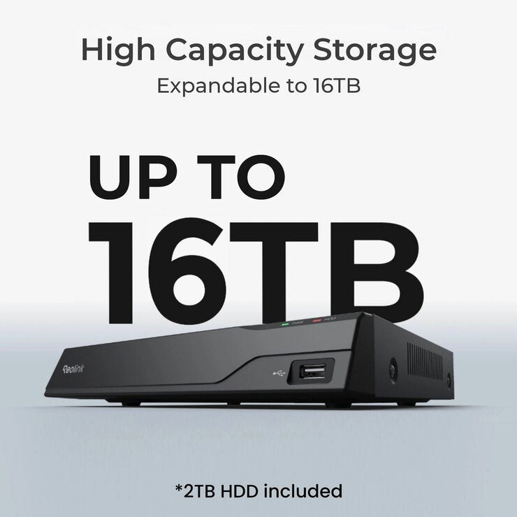 Reolink 12MP (4K+) UHD NVR PoE 16 x Channel / 16 x Turret Cameras with 4TB HDD