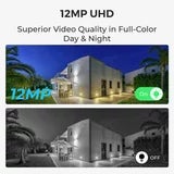 Reolink 12MP (4K+) UHD NVR PoE 16 x Channel / 16 x Turret Cameras with 4TB HDD
