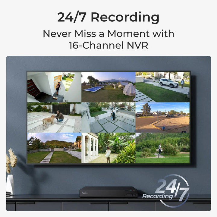 Reolink 12MP (4K+) UHD NVR PoE 16 x Channel / 16 x Turret Cameras with 4TB HDD