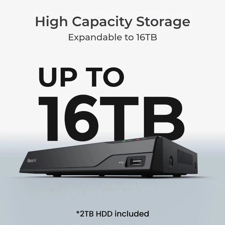 Reolink 12MP (4K+) UHD NVR PoE 16 x Channel / 16 x Turret Cameras with 4TB HDD