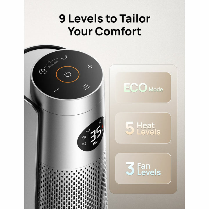 DREO DR-HSH008 718 Tower Heater in Silver