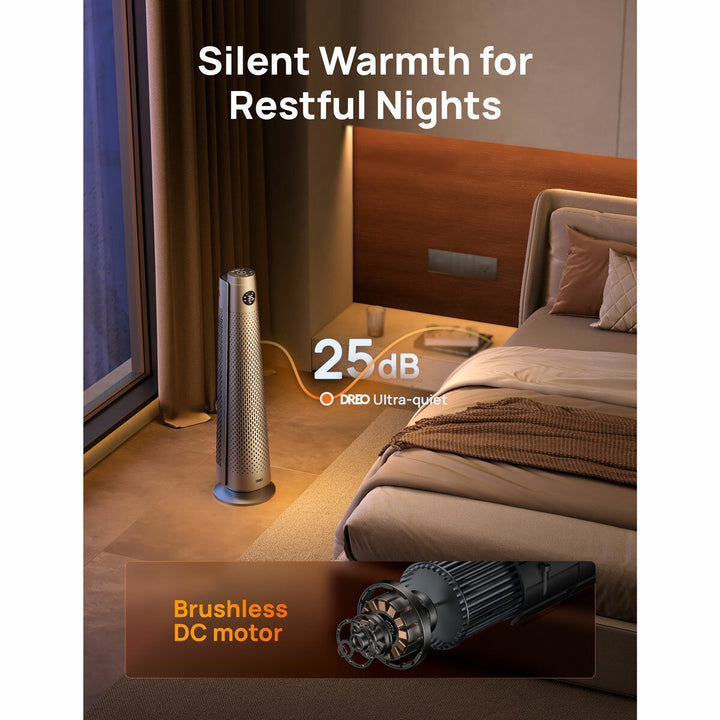 DREO DR-HSH008 718 Tower Heater in Silver