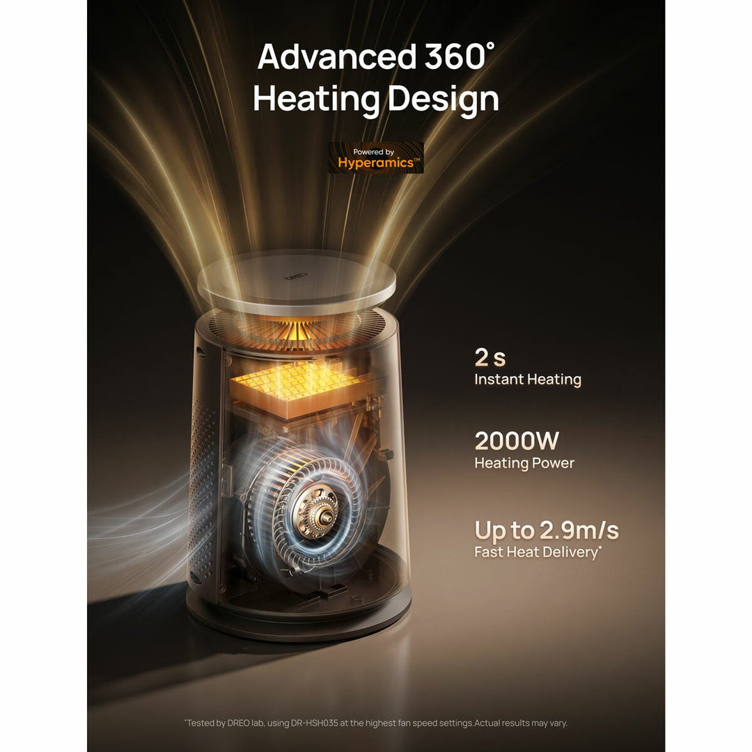 DREO DR-HSH035 Whole Room Heater 725 in Black