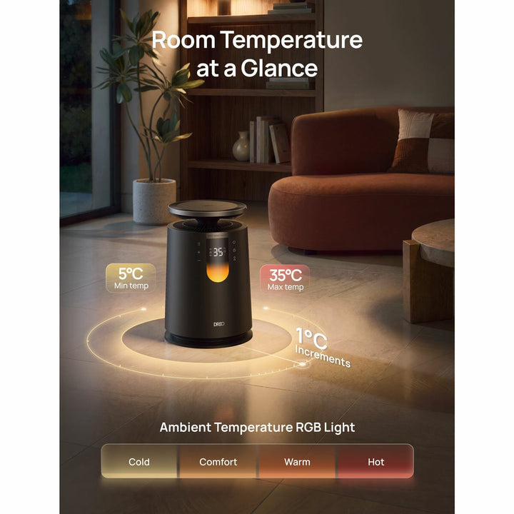 DREO DR-HSH035 Whole Room Heater 725 in Black