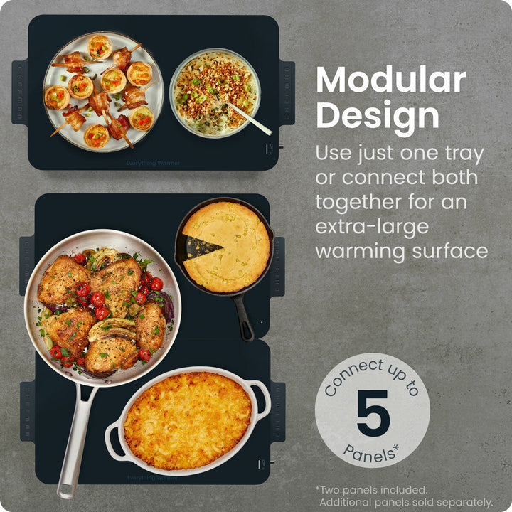 Chefman Everything Warmer Modular Warming Trays 2 Pack