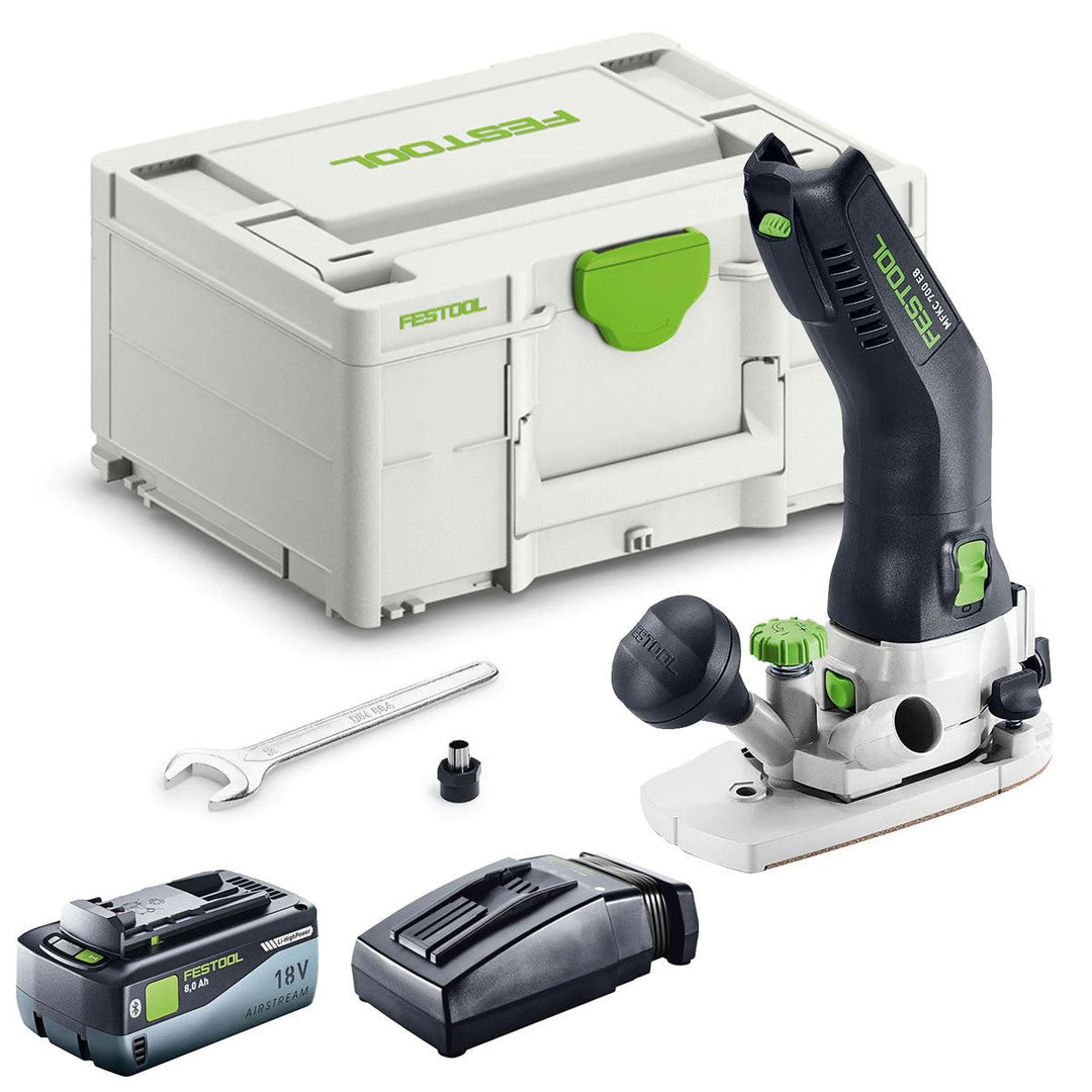 Festool Router Edge Adjustment Festool MFKC 700 EB-Basic 18V Brushless Module Edge Router with 1 x 8 ...