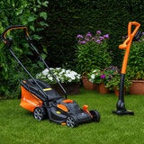 Yard Force 20V 33cm Brushless Cordless Mower &amp; 20V 25cm Line Trimmer Bundle