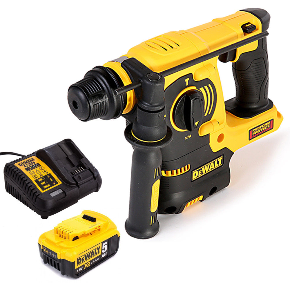 Dewalt DCH253N 18V Rotary Hammer Drill with 1 x 5.0Ah Battery & Charger