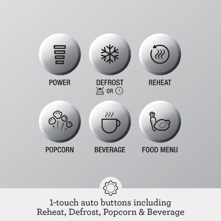 Sage - The Compact Wave Soft Close Microwave, Silver