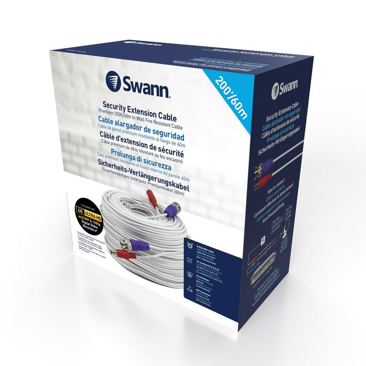 Swann 200ft (60m) BNC CCTV Extension Cable, SWPRO-60ULCBL