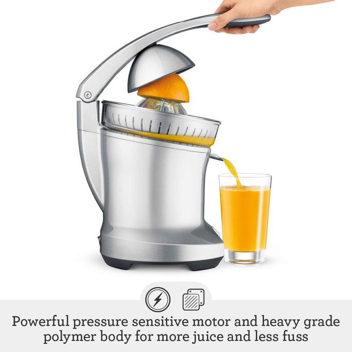 Sage - The Citrus Press - Quiet Automatic Juicer, Silver
