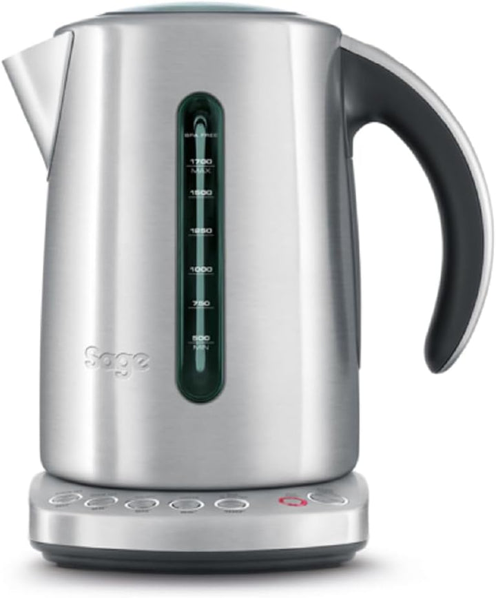 Sage - The Smart Kettle - Quiet and Cordless Electric Kettle - Fast Boil, Brushed Stainless Steel