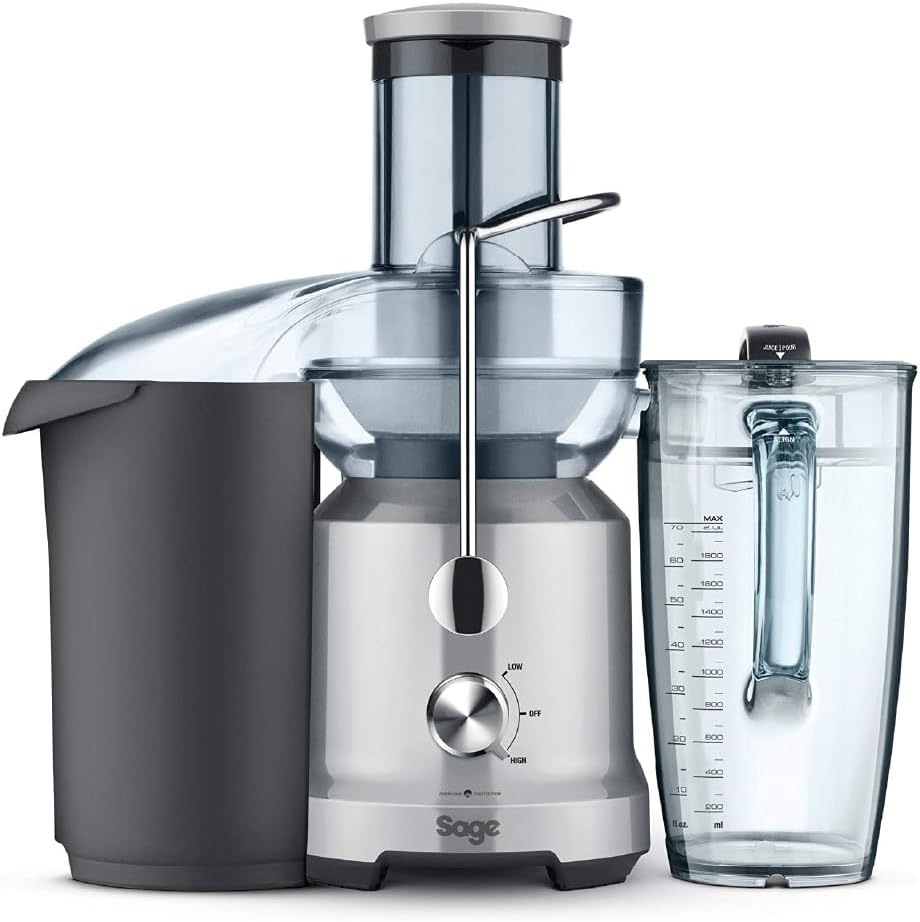Sage - The Nutri Juicer Cold - Cold Press Extractor for Fruit and Vegetables - High Capacity 2L Jug - 1250W - Silver