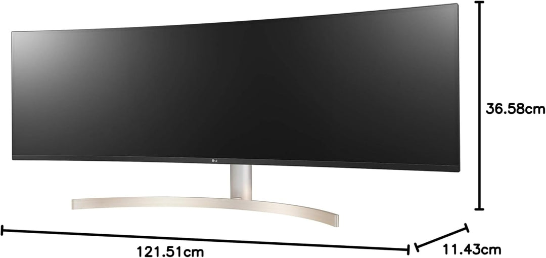LG UltraWide 49WL95C 49 Inch Curved Monitor 32:9 Dual QHD IPS HDR10 and USB Type-C, Black