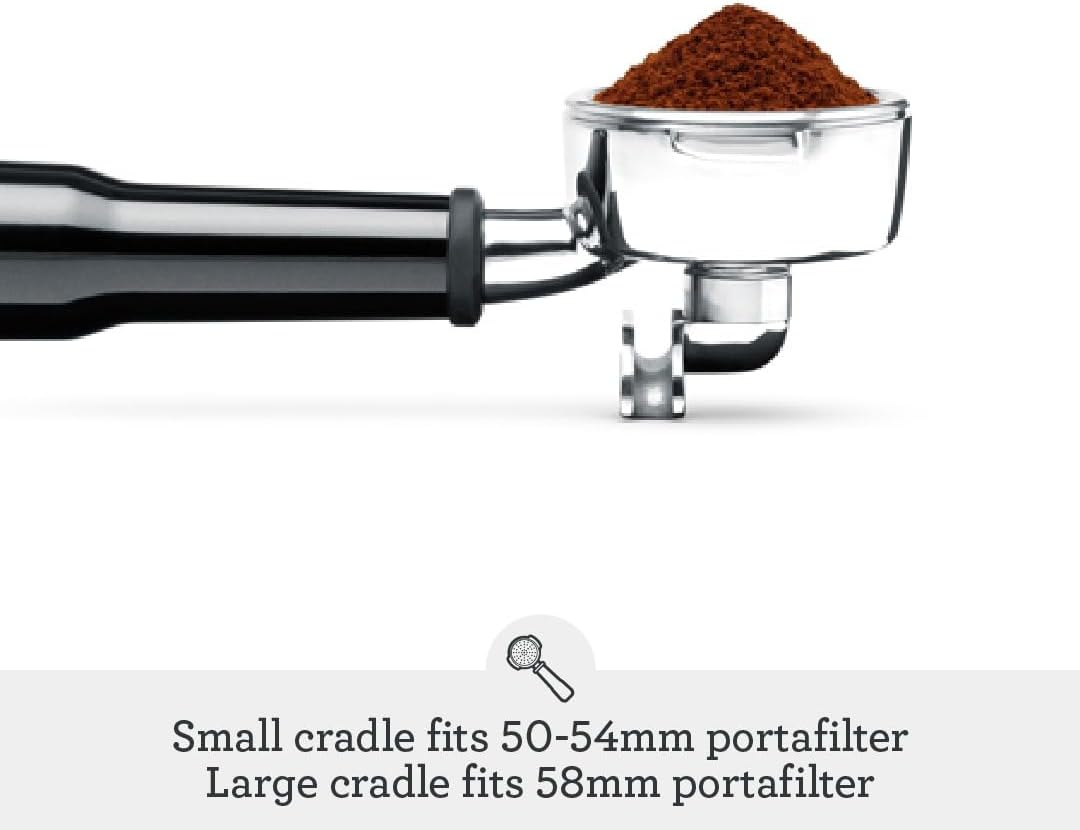 Sage - The Smart Grinder Pro - Conical Burr Coffee Grinder - Programmable, Automatic - 450g Coffee Bean Capacity, 60 Precise Grind Settings - Black Truffle