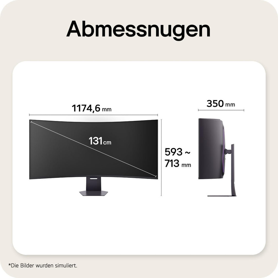 LG 52G930B-B - Ultragear Gaming Monitor, 51.6", VA, 5K2K, (5121x2160), 21:9, 240Hz, 1ms, FreeSync Premium, Flat, Pivotable/Height Adjustable, Black