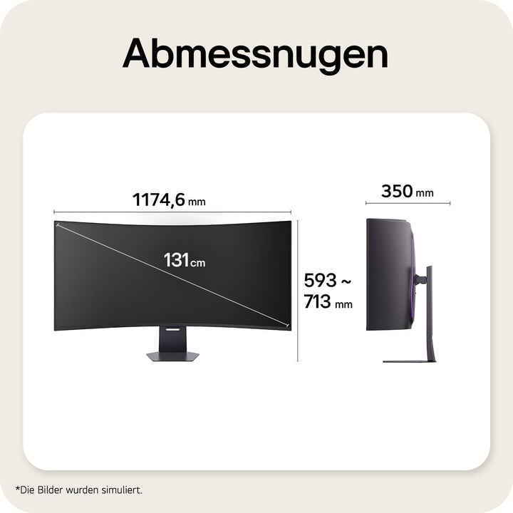 LG 52G930B-B - Ultragear Gaming Monitor, 51.6", VA, 5K2K, (5121x2160), 21:9, 240Hz, 1ms, FreeSync Premium, Flat, Pivotable/Height Adjustable, Black