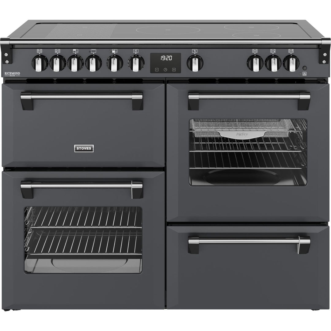 Stoves Richmond Deluxe 110Ei RTY 110cm wide Electric Range Cooker with Induction Hob - Anthracite