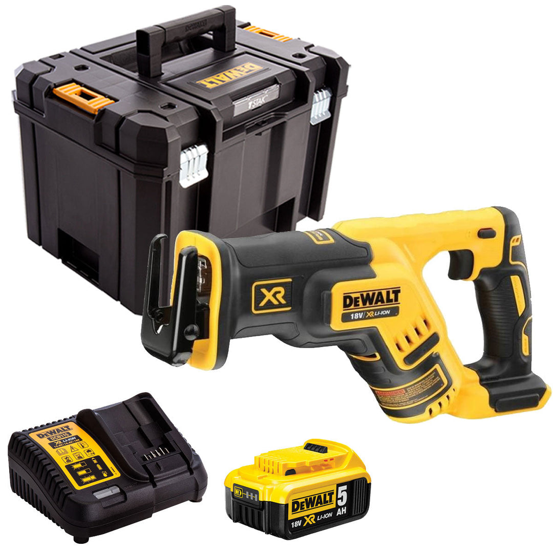 DeWalt DCS367N 18V Brushless Reciprocating Saw with 1 x 5.0Ah Battery & Charger in Case