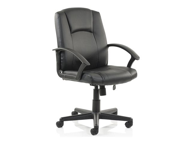 TieDex UK Dynamic Bella - chair - fabric, soft bonded leather - black