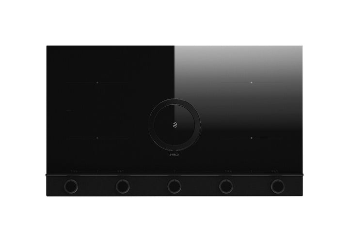 Elica NikolaTesla Unplugged 90cm Black Induction Hob with Downdraft Extractor