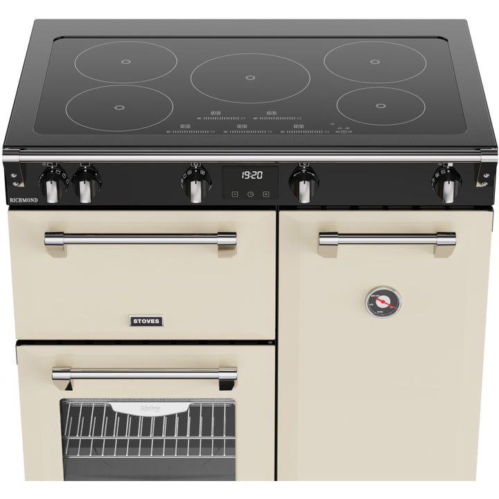 Stoves RCA RICH 90Ei TCH CRM 90cm Induction Range Cooker, Cream, A Rated