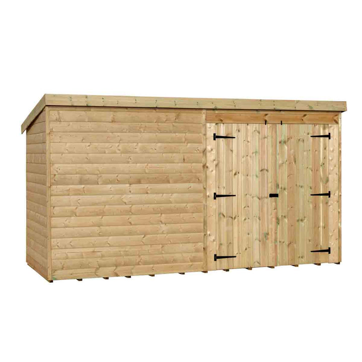 Empire 4000 Pent 14x7ft Wooden Garden Shed Double Door Right