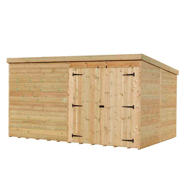 Empire 4000 Pent 14x8ft Wooden Garden Shed Double Door Right