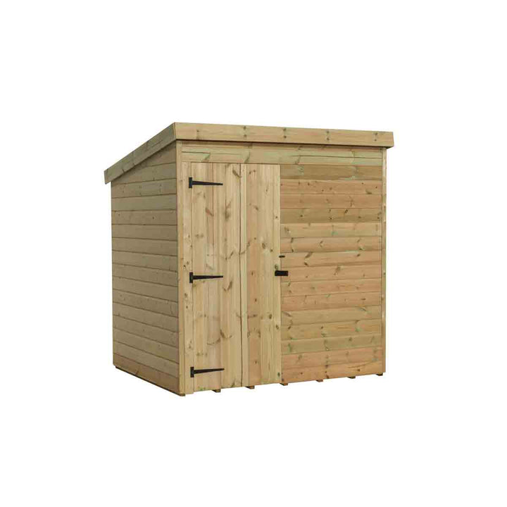 Empire 1000 Pent 7x3ft Wooden Garden Shed Door Le