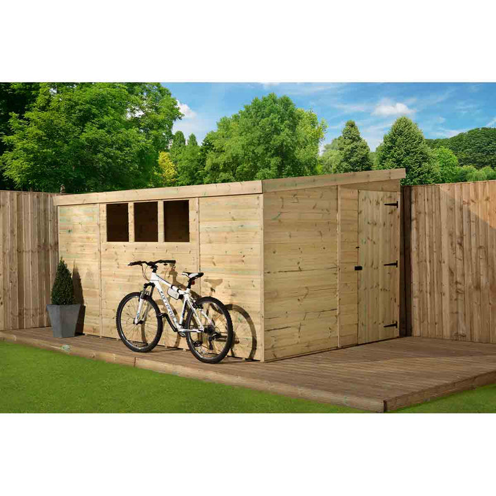 Empire 3000 Pent 14x8ft Wooden Garden Sheddoor Right Side Panel