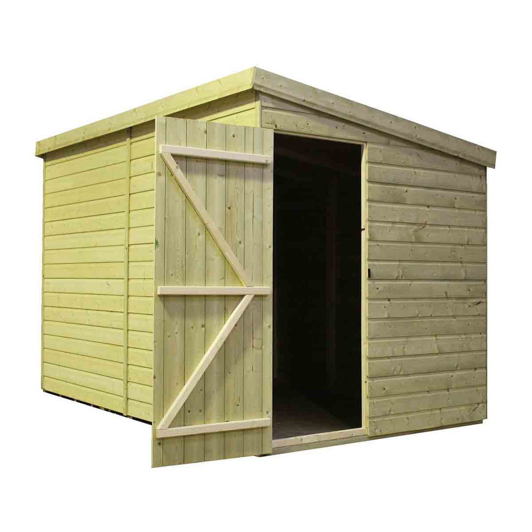 Empire 3000 Pent 9x5ft Wooden Garden Sheddoor Le Side Panel