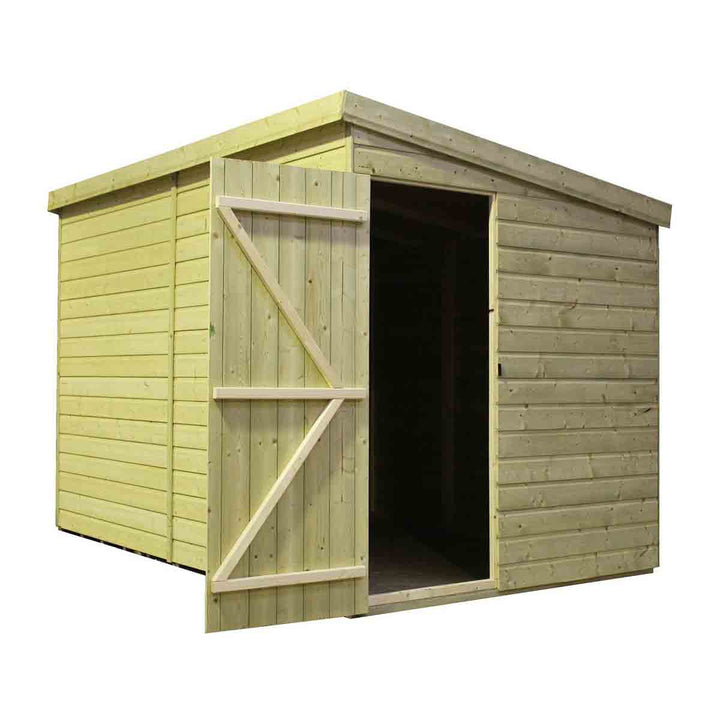 Empire 3000 Pent 9x5ft Wooden Garden Sheddoor Le Side Panel