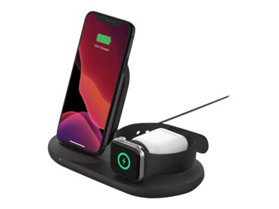 TieDex UK Belkin BoostCharge 3-in-1 wireless charging stand - 7.5 Watt