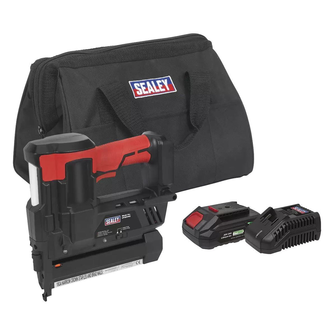 Sealey CP20VNGKIT1 20V Cordless Nail/Staple Gun with 1 x 2.0Ah Battery