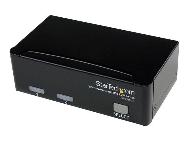 TieDex UK StarTech.com 2 Port Professional USB KVM Switch Kit with Cables - KVM switch - 2 ports