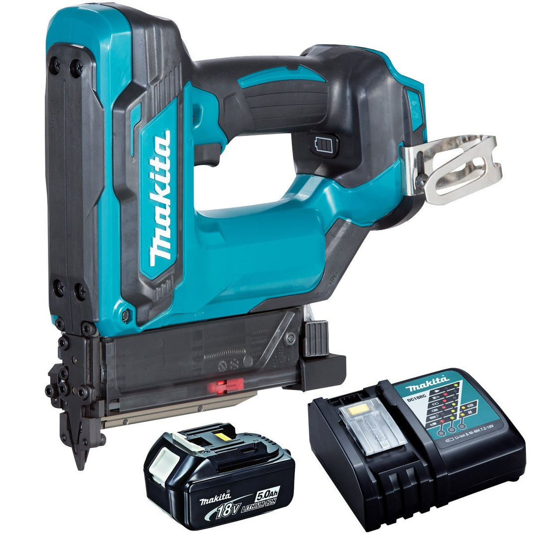 Makita DPT353Z 18V First Fix 23Ga Pin Nailer With 1 x 5.0Ah Battery &amp; Charger