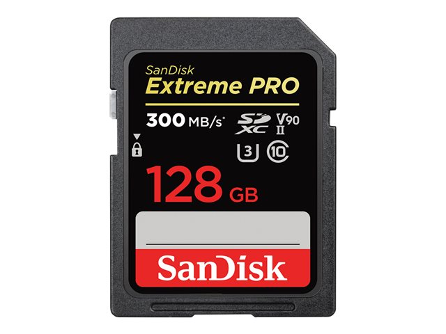 TieDex UK SanDisk Extreme Pro - flash memory card - 128 GB - SDXC UHS-II