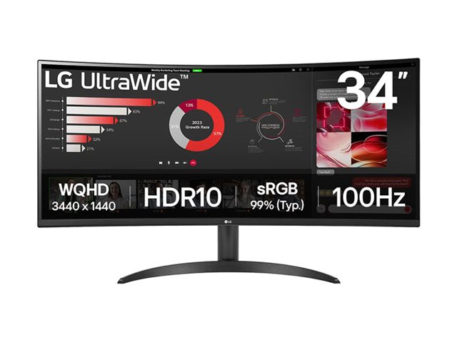 TieDex UK LG UltraWide 34WR50QK-B - LED monitor - curved - 34" - HDR