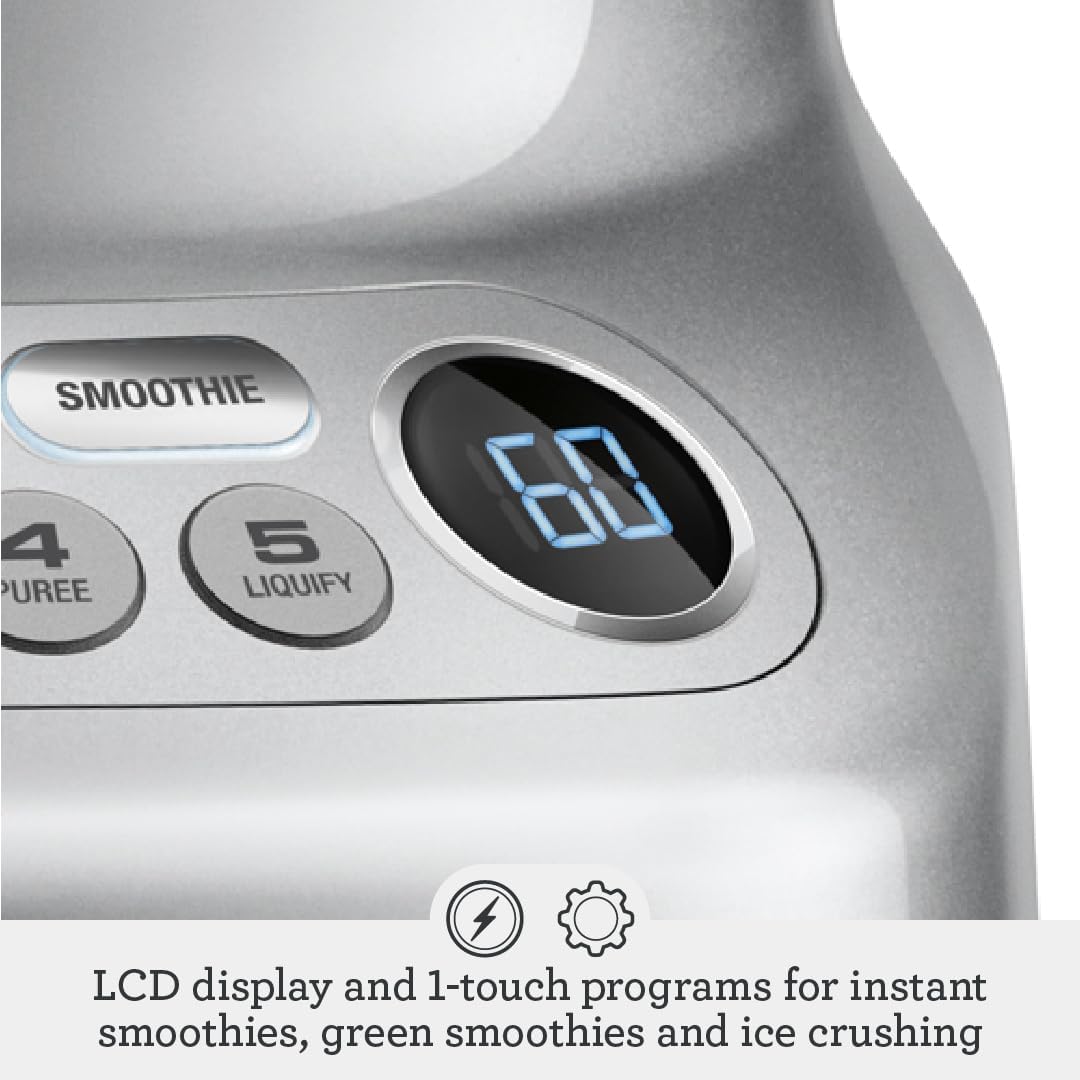 Sage - The Fresh & Furious - Blender for Smoothies and Ice Crushing, Silver