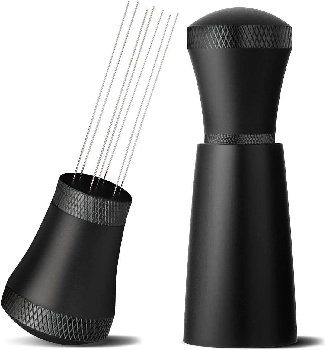 Wdt Tool, Aluminium Wdt Tool Espresso with 7 Espresso Needles 0.3 mm, 10 Replacement Needles, Aluminium Wdt Tool Espresso with Stand, Espresso Coffee Stirrer, Espresso Coffee Stirrer for