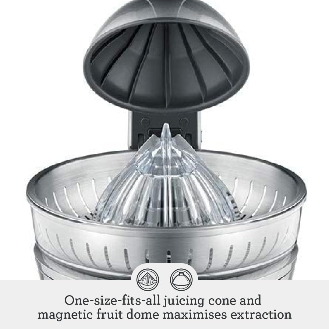 Sage - The Citrus Press - Quiet Automatic Juicer, Silver