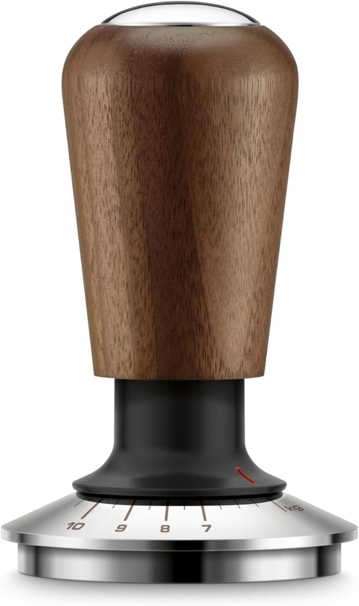 Sage - The Force Gauge Tamper 58mm - Self-Levelling Espresso Tamper, Consistent Pressure, Stainless Steel &amp; Walnut, Compatible with 58mm Sage Portafilters